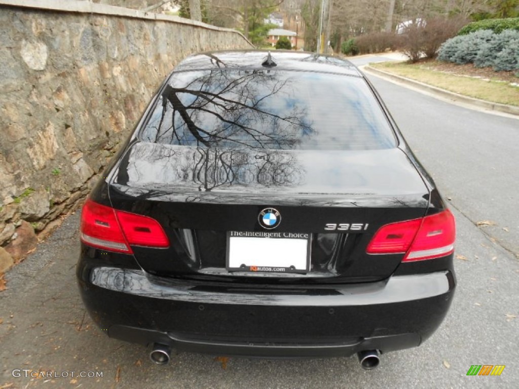 2010 3 Series 335i Coupe - Black Sapphire Metallic / Black photo #26