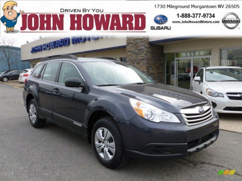 2011 Outback 2.5i Wagon - Graphite Gray Metallic / Off Black photo #1