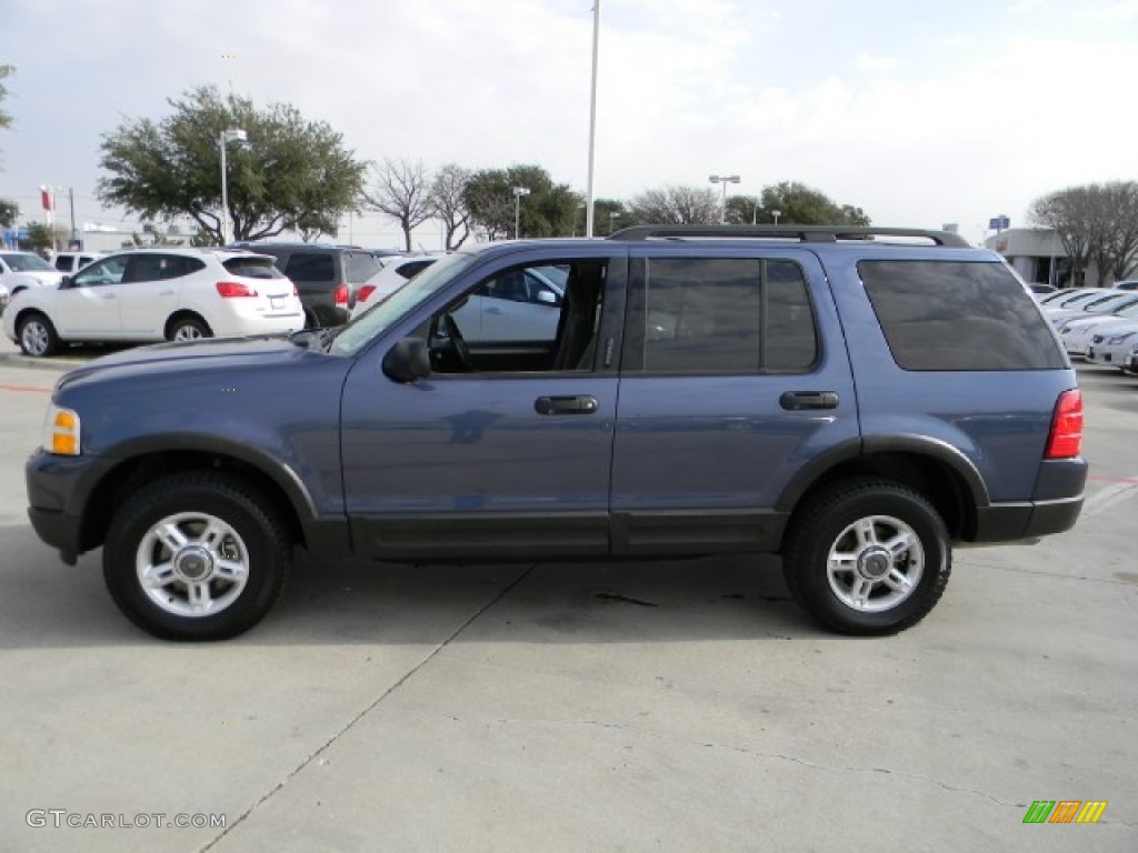 2003 Explorer XLT - Medium Wedgewood Blue Metallic / Medium Parchment Beige photo #5