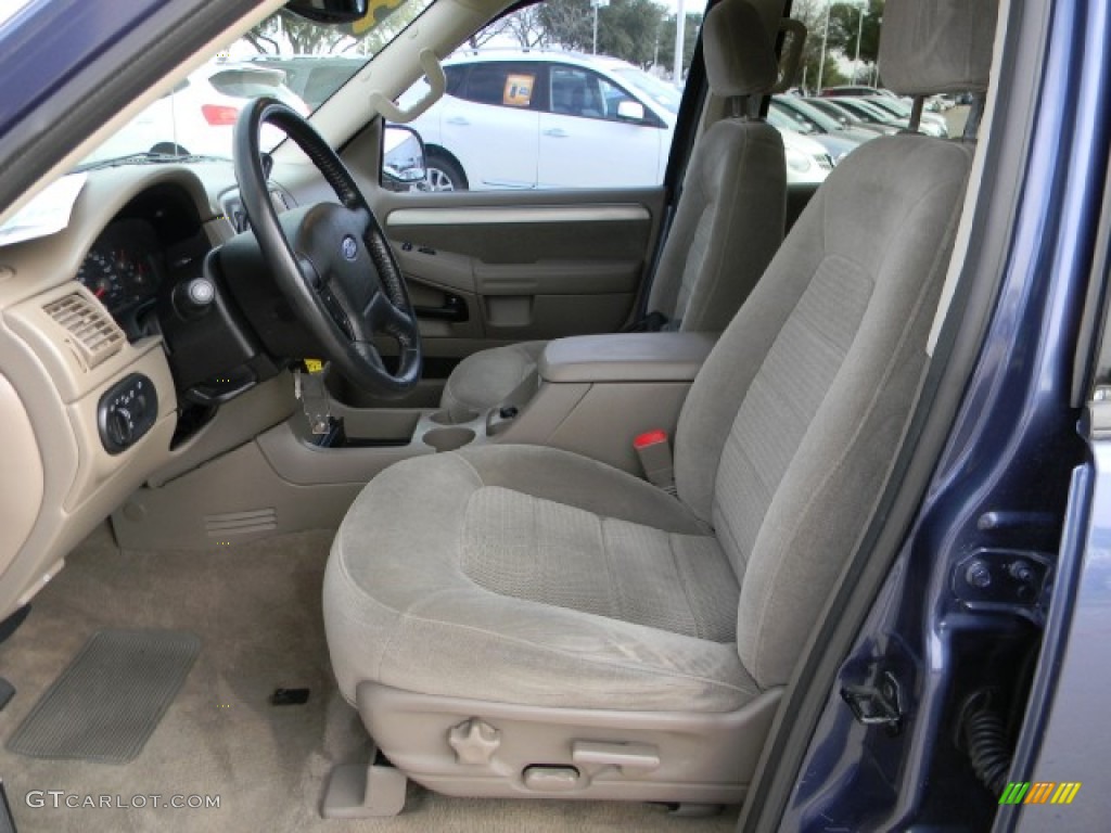 2003 Explorer XLT - Medium Wedgewood Blue Metallic / Medium Parchment Beige photo #8