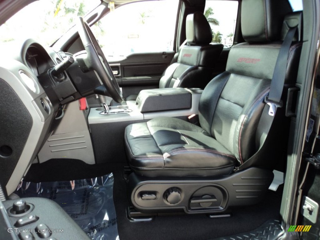 Black Interior 2007 Ford F150 FX2 Sport SuperCab Photo #60165612