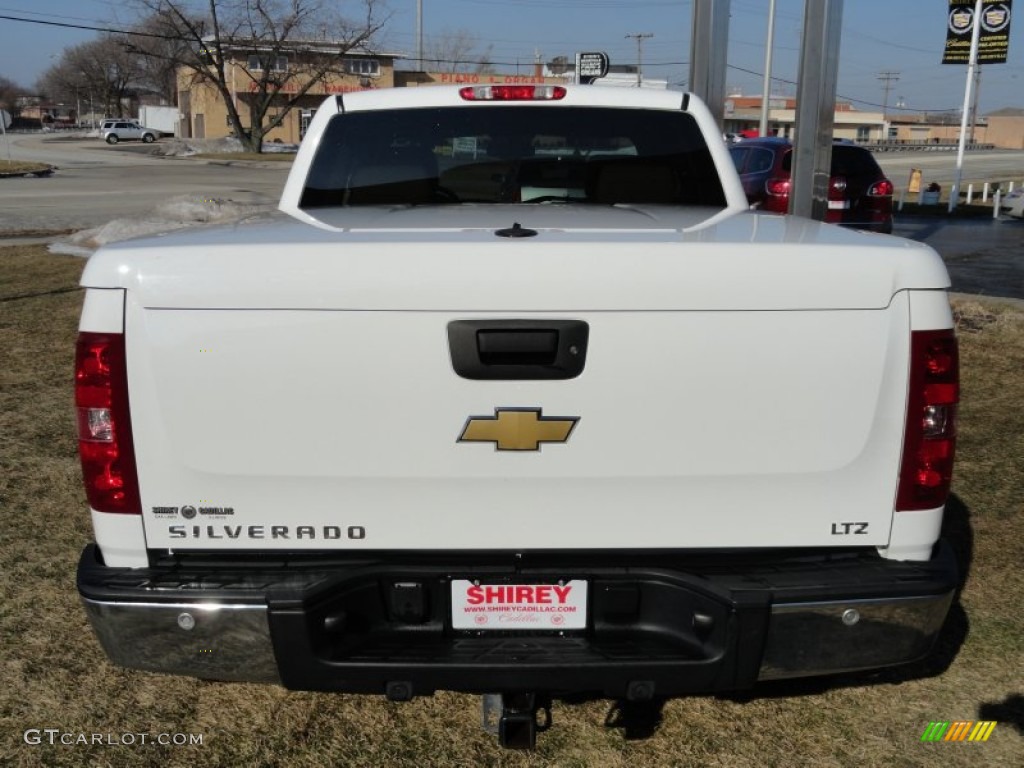 2008 Silverado 1500 LTZ Extended Cab 4x4 - Summit White / Light Cashmere/Ebony Accents photo #5