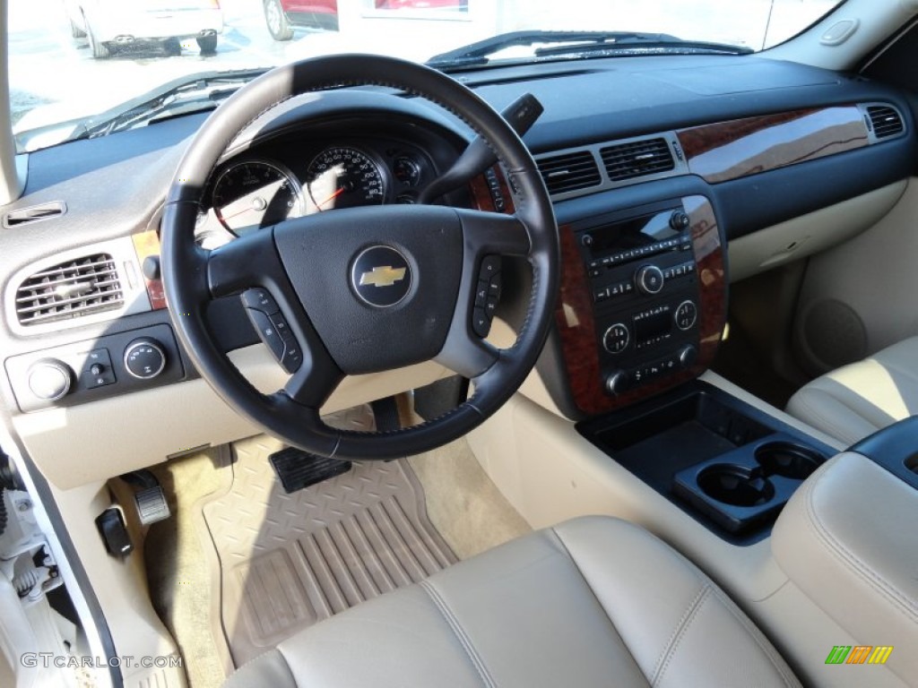 2008 Silverado 1500 LTZ Extended Cab 4x4 - Summit White / Light Cashmere/Ebony Accents photo #14