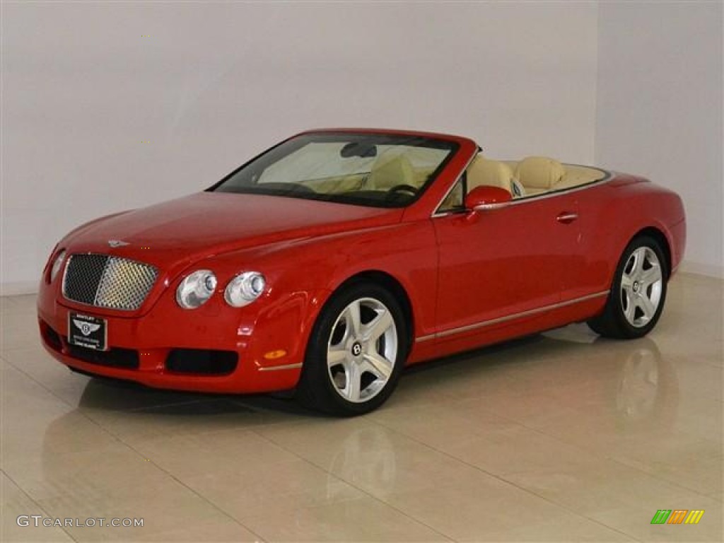 2007 Continental GTC  - St. James Red / Magnolia photo #1