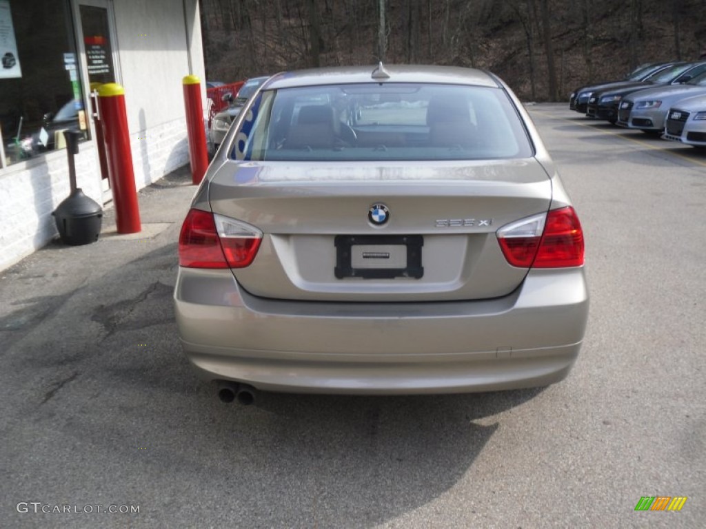 2007 3 Series 328xi Sedan - Platinum Bronze Metallic / Terra/Black Dakota Leather photo #6