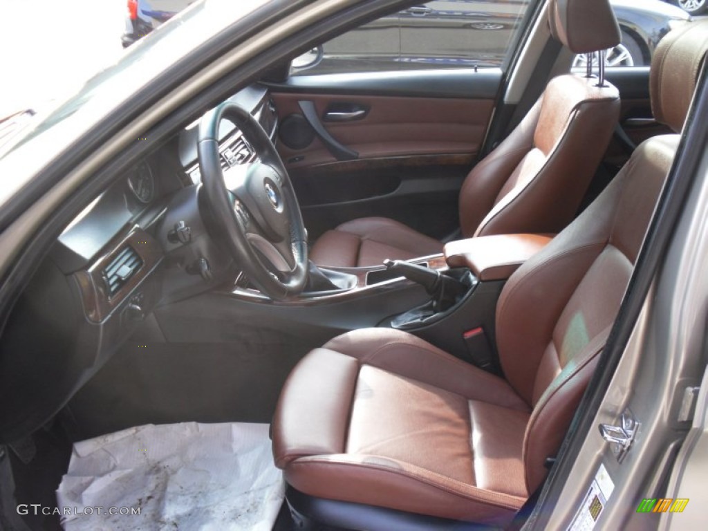 Terra/Black Dakota Leather Interior 2007 BMW 3 Series 328xi Sedan Photo #60166537