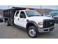 Oxford White - F550 Super Duty XL Crew Cab 4x4 Dump Truck Photo No. 3