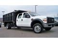 Oxford White - F550 Super Duty XL Crew Cab 4x4 Dump Truck Photo No. 38