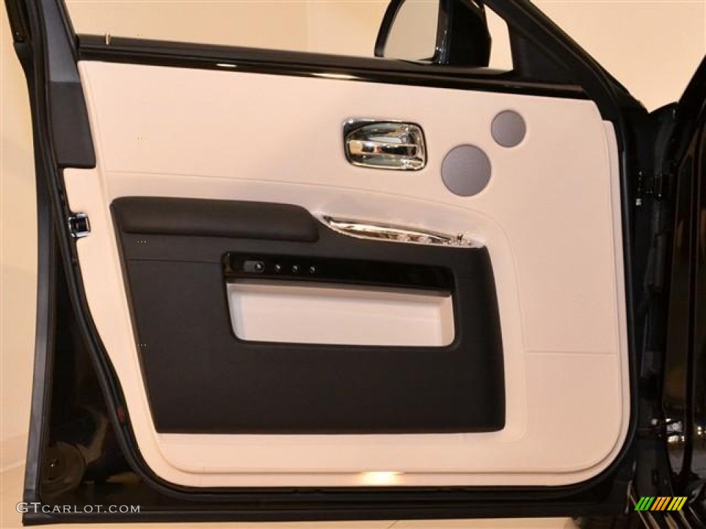 2012 Rolls-Royce Ghost Standard Ghost Model Seashell/Black Door Panel Photo #60168060