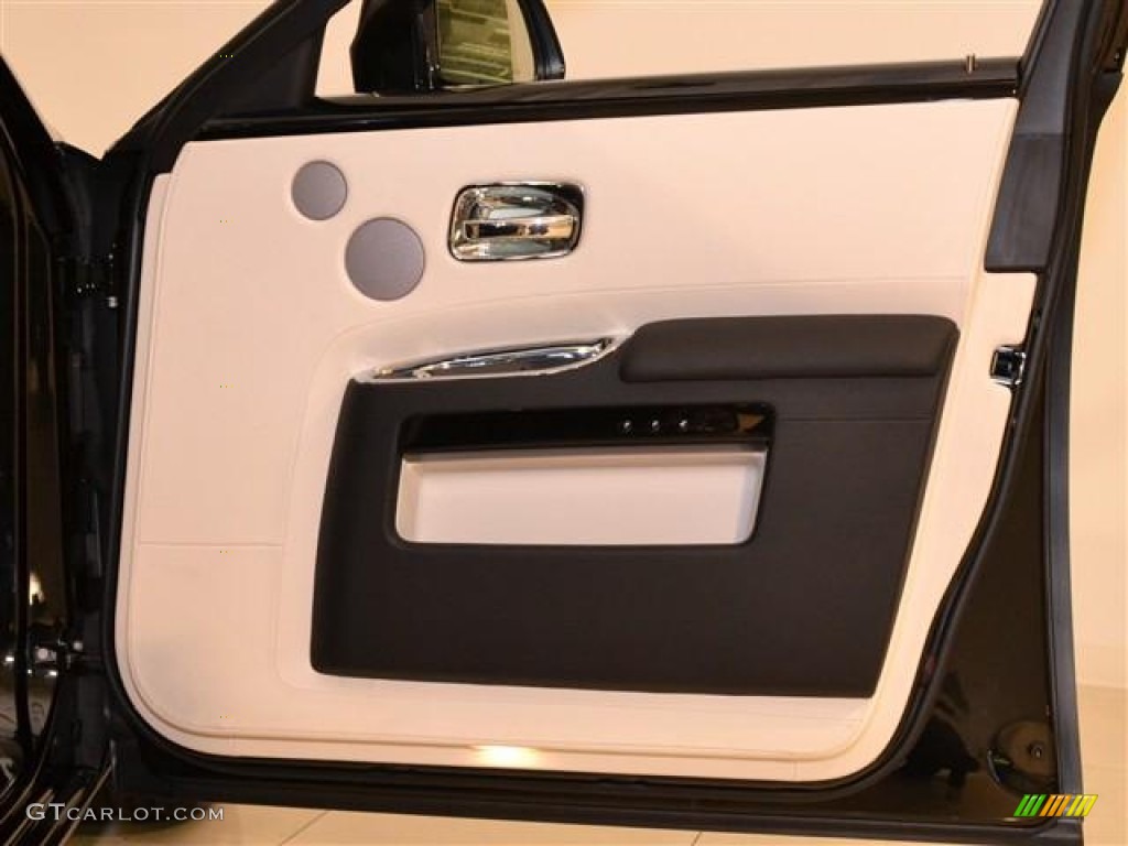 2012 Rolls-Royce Ghost Standard Ghost Model Seashell/Black Door Panel Photo #60168069