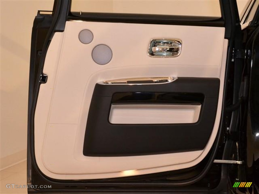 2012 Rolls-Royce Ghost Standard Ghost Model Seashell/Black Door Panel Photo #60168078