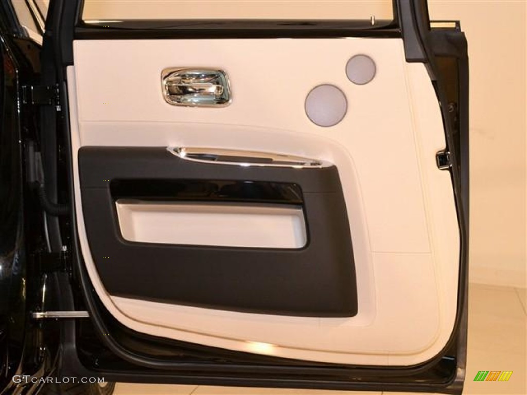 2012 Rolls-Royce Ghost Standard Ghost Model Seashell/Black Door Panel Photo #60168087