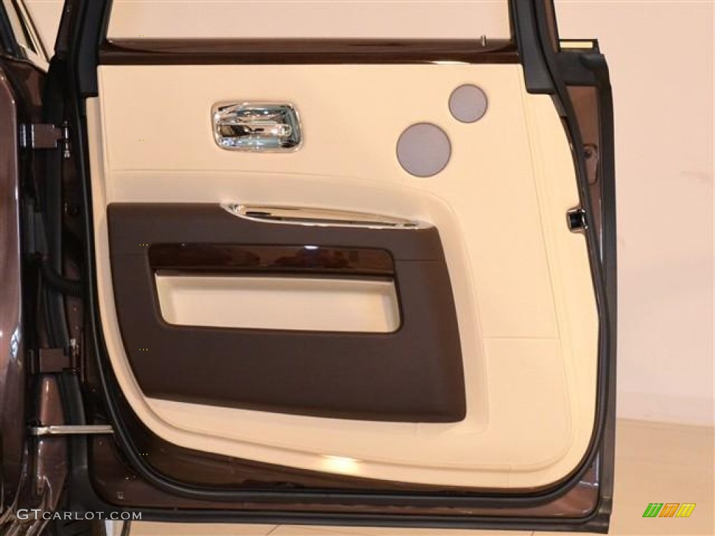 2011 Rolls-Royce Ghost Standard Ghost Model Creme Light/Dark Spice Door Panel Photo #60168345