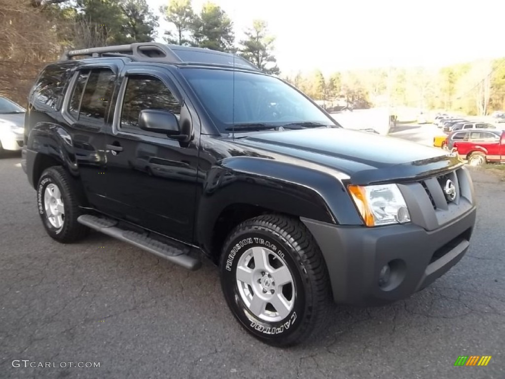 2007 Xterra S - Super Black / Steel/Graphite photo #1