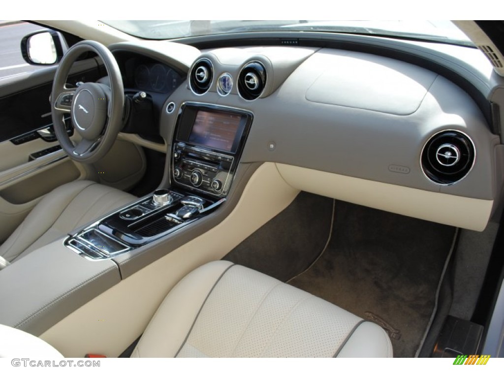 2011 Jaguar XJ XJL Supercharged Ivory/Oyster Dashboard Photo #60169047