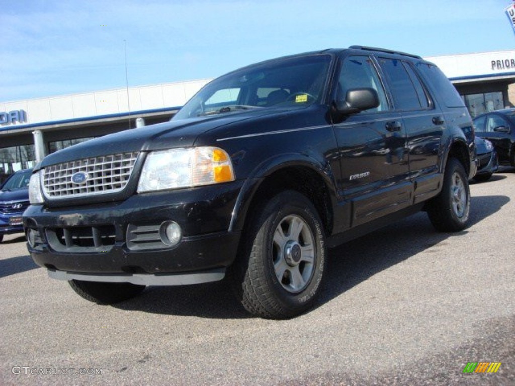 2002 Explorer Limited 4x4 - Black Clearcoat / Midnight Grey photo #1