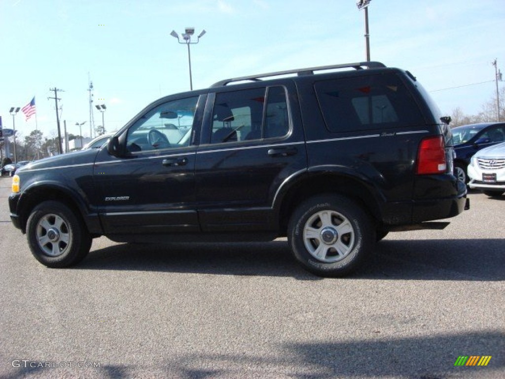 2002 Explorer Limited 4x4 - Black Clearcoat / Midnight Grey photo #3