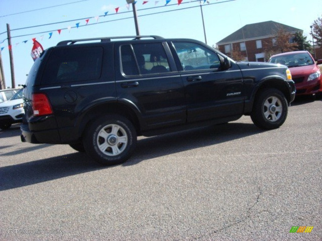 2002 Explorer Limited 4x4 - Black Clearcoat / Midnight Grey photo #4