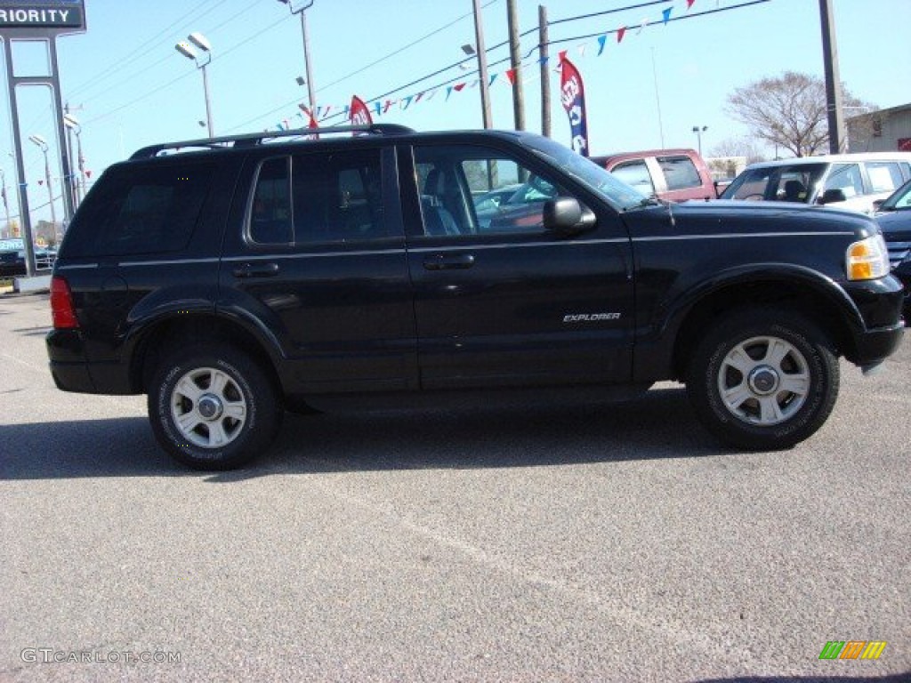 2002 Explorer Limited 4x4 - Black Clearcoat / Midnight Grey photo #5