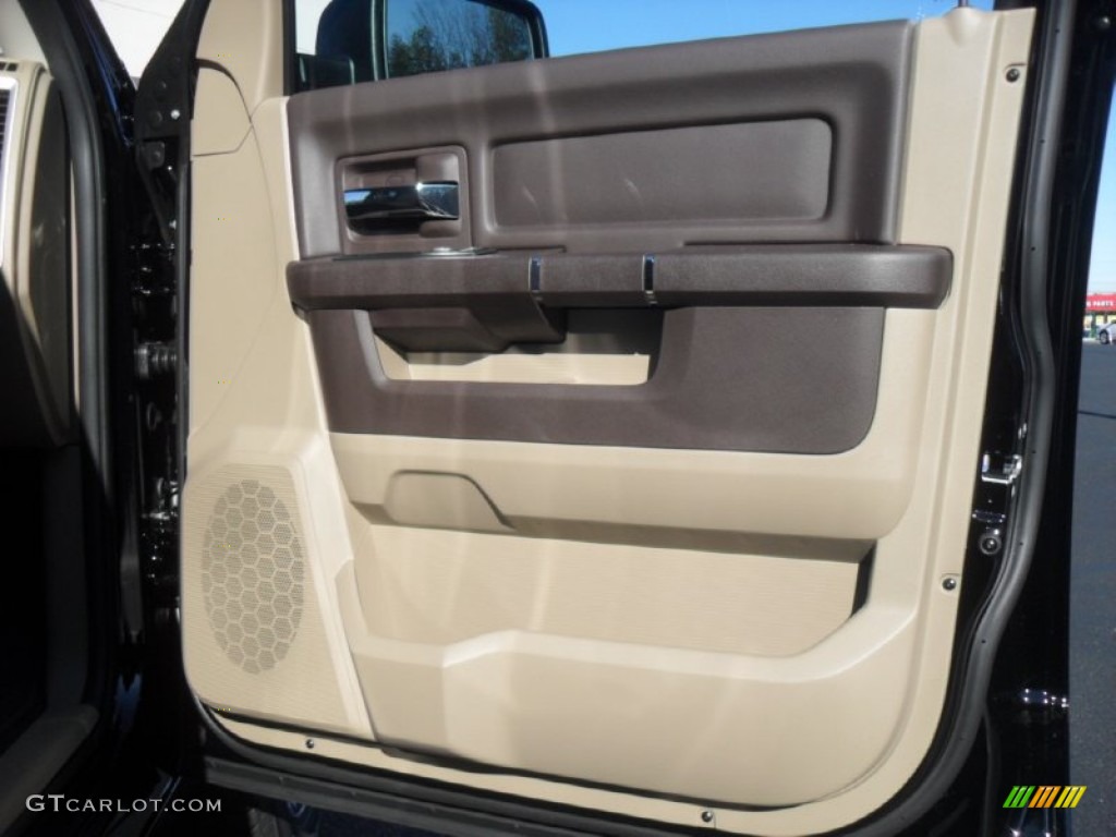 2012 Ram 1500 Big Horn Quad Cab - Black / Light Pebble Beige/Bark Brown photo #20