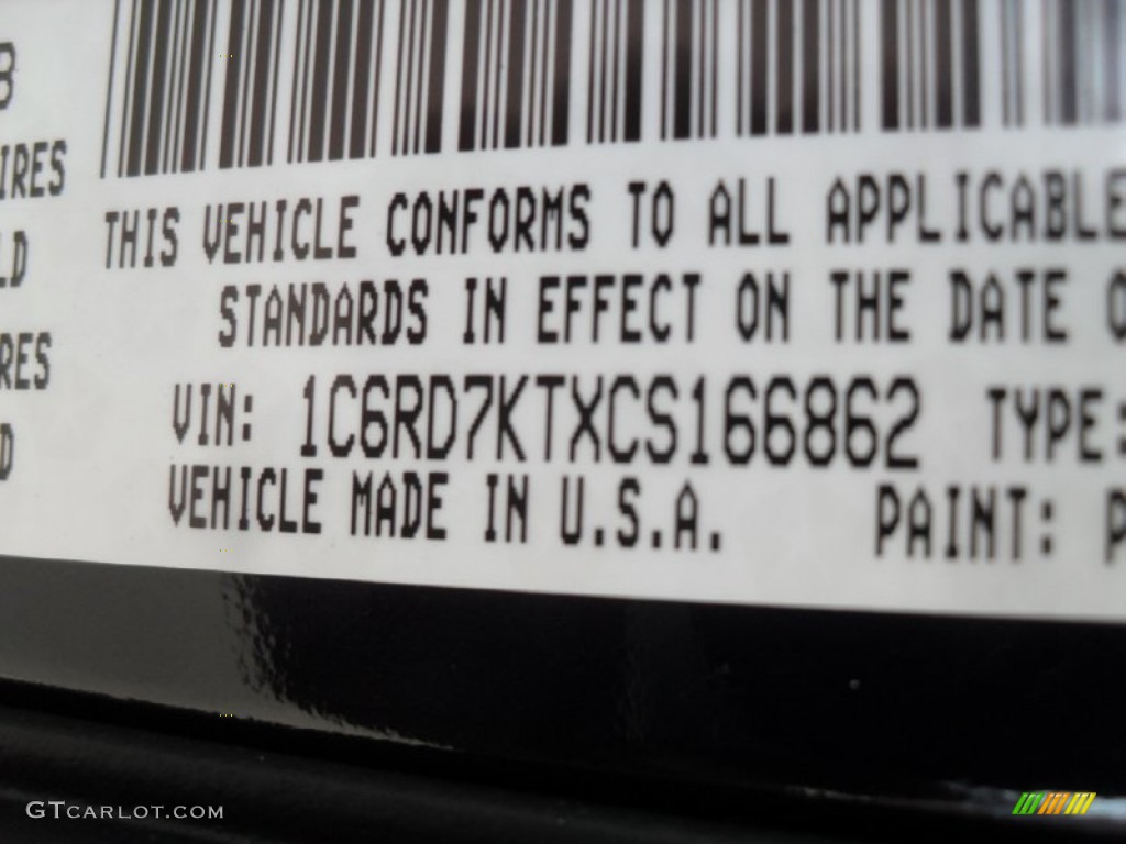 2012 Ram 1500 Express Crew Cab 4x4 - True Blue Pearl / Dark Slate Gray/Medium Graystone photo #9