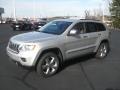 Bright Silver Metallic 2012 Jeep Grand Cherokee Overland 4x4 Exterior