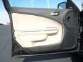 Black/Light Frost Beige 2012 Dodge Charger SXT Door Panel