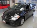 2011 Super Black Nissan Versa 1.8 S Sedan  photo #1