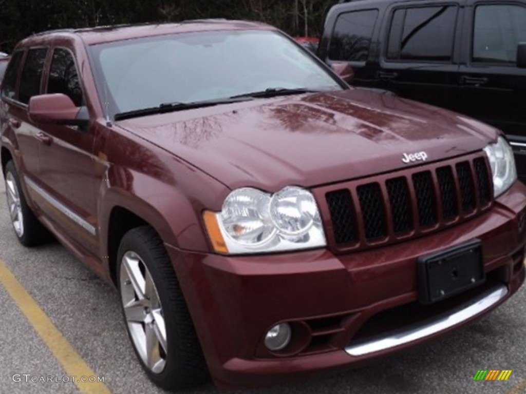 2007 Grand Cherokee SRT8 4x4 - Red Rock Crystal Pearl / Medium Slate Gray photo #3