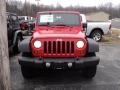 2012 Flame Red Jeep Wrangler Unlimited Sport S 4x4  photo #2