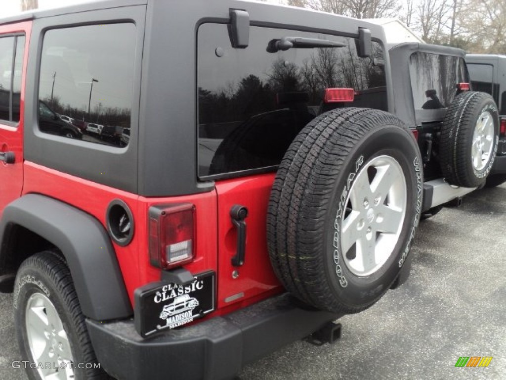 2012 Wrangler Unlimited Sport S 4x4 - Flame Red / Black photo #3