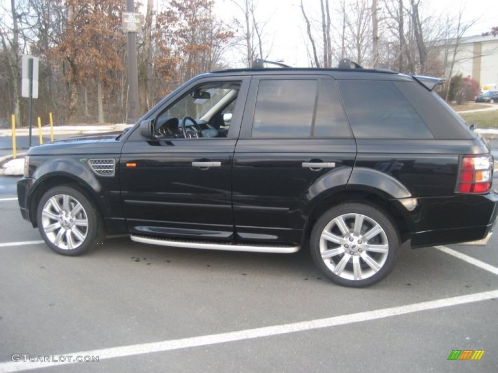 Santorini Black 2008 Land Rover Range Rover Sport Supercharged Exterior Photo #60175299