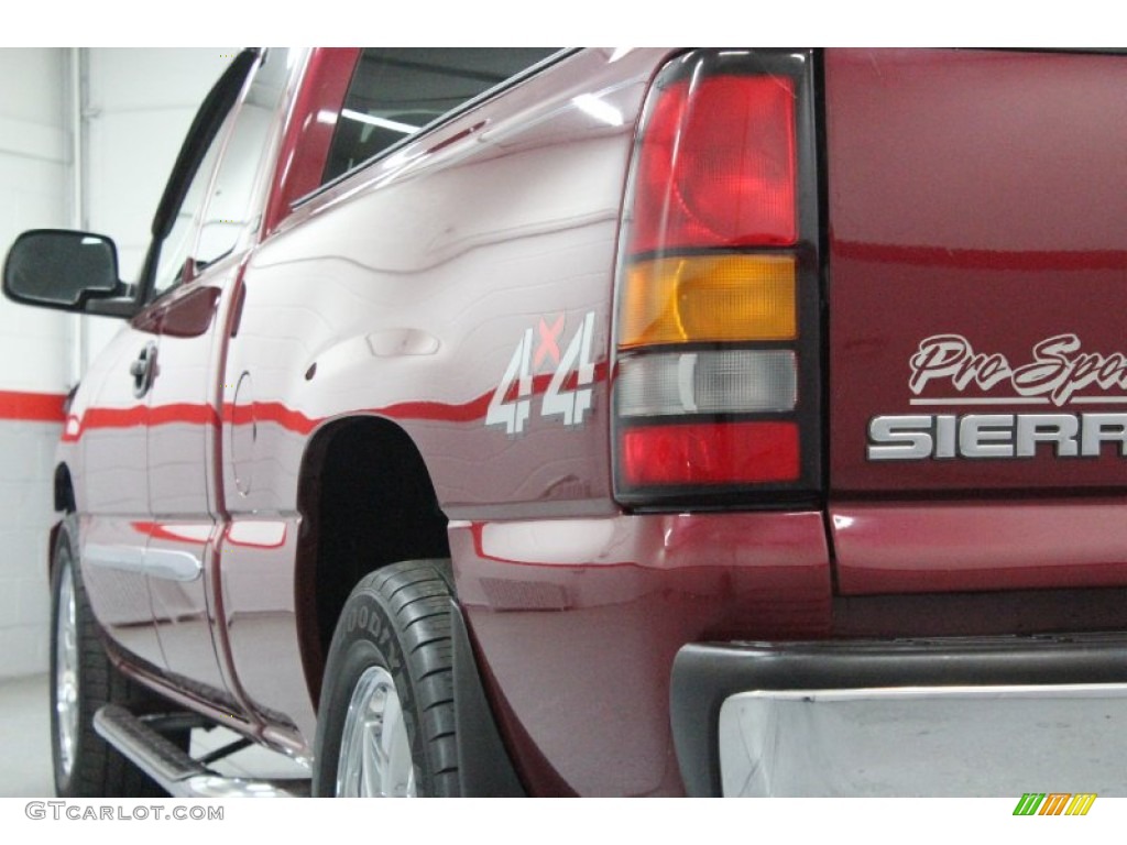 2005 Sierra 1500 SLE Extended Cab 4x4 - Sport Red Metallic / Dark Pewter photo #23