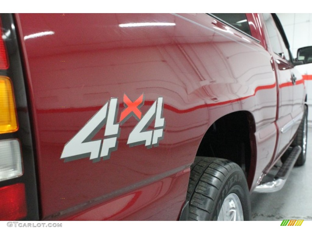 2005 Sierra 1500 SLE Extended Cab 4x4 - Sport Red Metallic / Dark Pewter photo #38