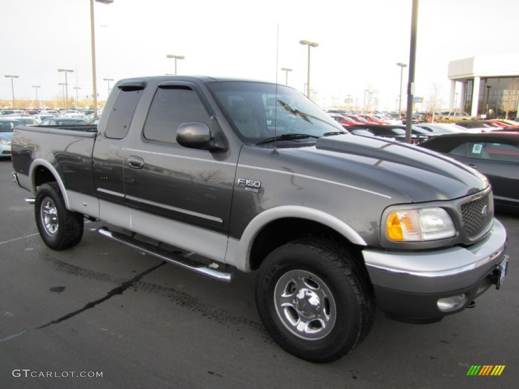 2003 F150 Lariat SuperCab 4x4 - Dark Shadow Grey Metallic / Medium Graphite Grey photo #1