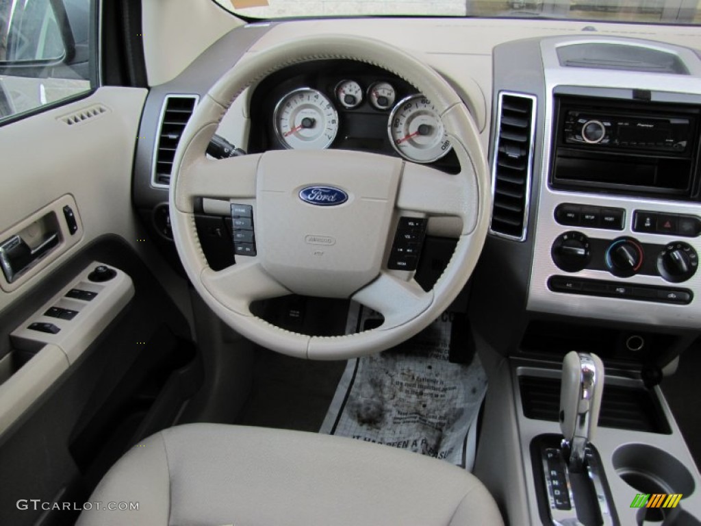 2007 Ford Edge SEL AWD Medium Light Stone Dashboard Photo #60176598