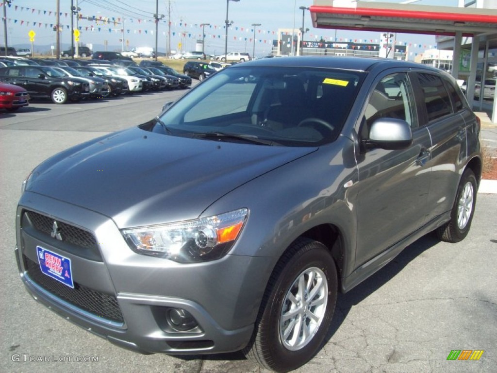 2012 Outlander Sport ES - Mercury Gray Pearl / Black photo #1