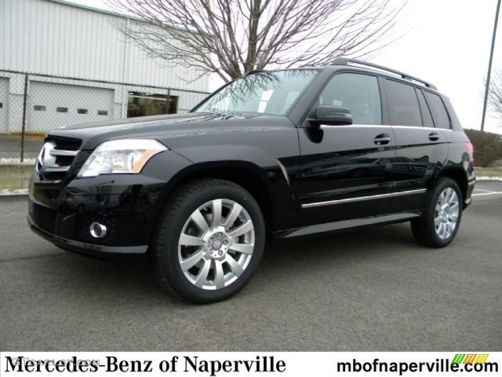 2012 GLK 350 4Matic - Black / Black photo #1