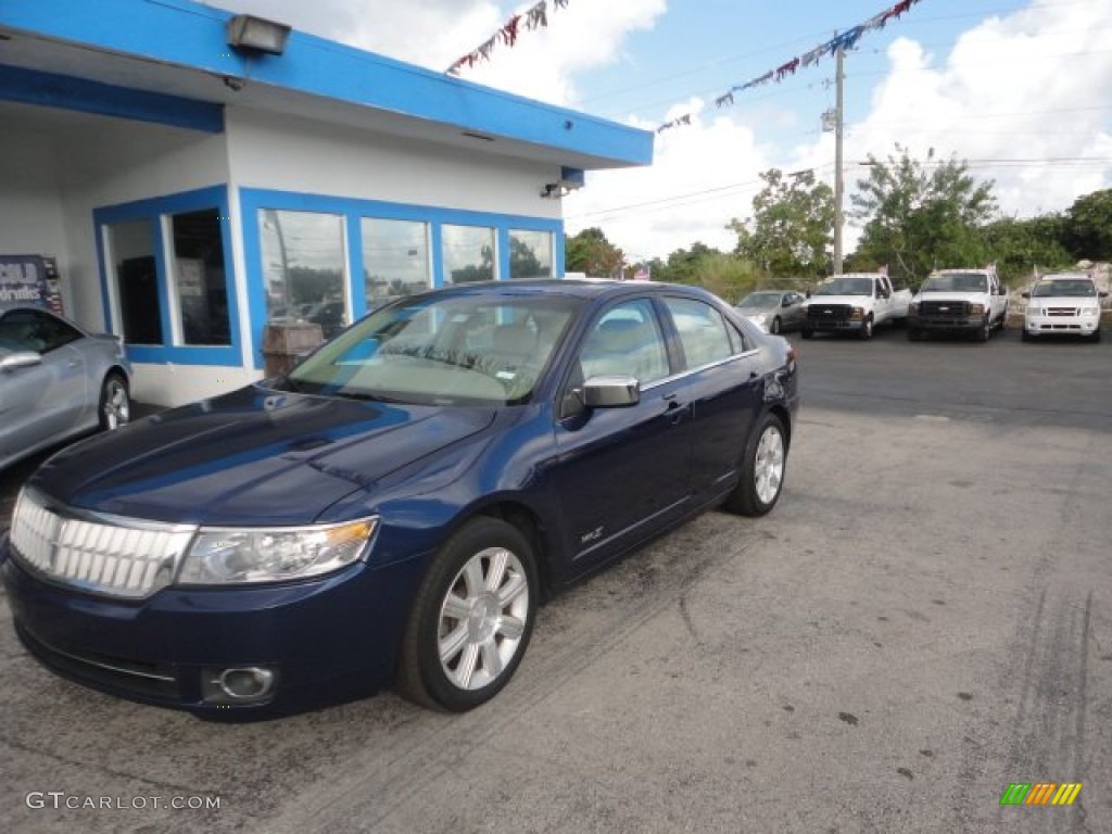 2007 MKZ Sedan - Dark Blue Pearl Metallic / Sand photo #1