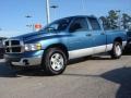 2005 Atlantic Blue Pearl Dodge Ram 1500 SLT Quad Cab  photo #2