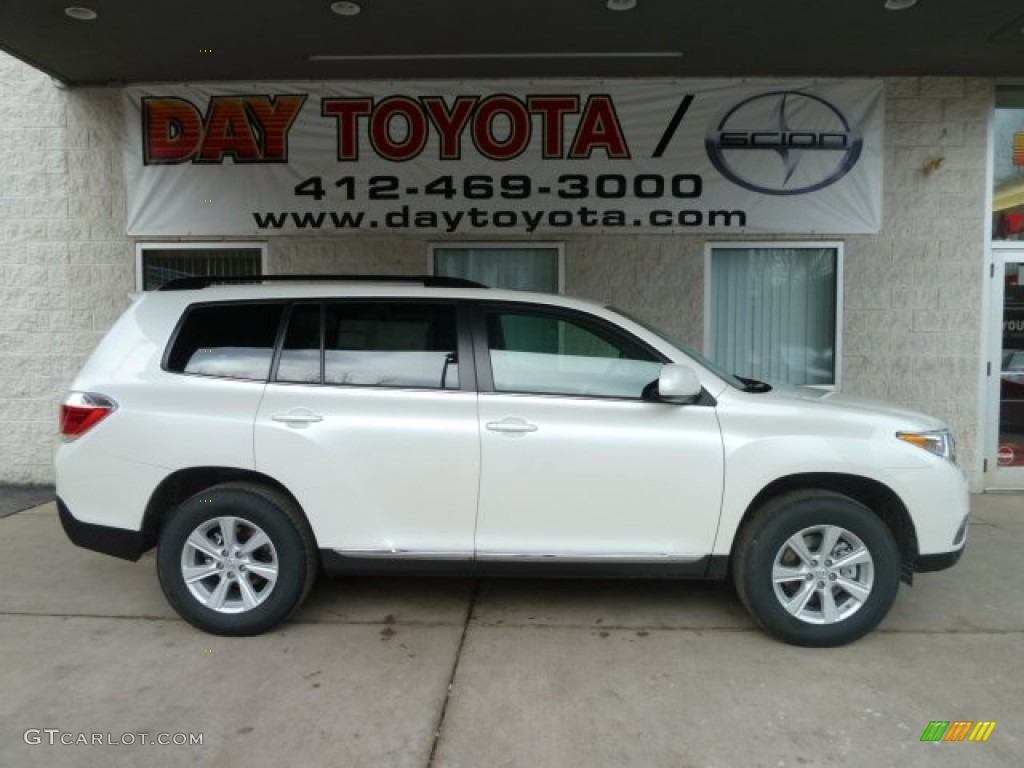 2012 Highlander SE 4WD - Blizzard White Pearl / Ash photo #1