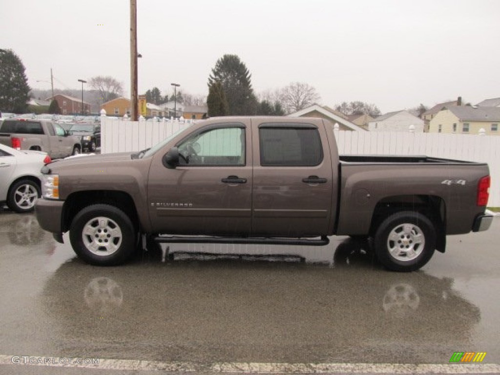 Desert Brown Metallic 2008 Chevrolet Silverado 1500 LT Crew Cab 4x4 Exterior Photo #60184728