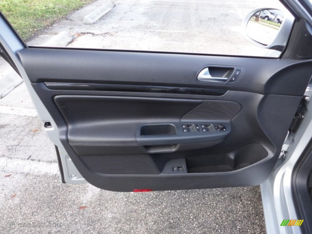 2012 Volkswagen Jetta TDI SportWagen Titan Black Door Panel Photo #60185793