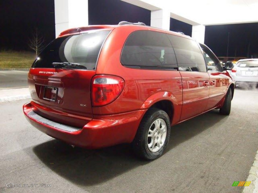2001 Grand Caravan EX - Inferno Red Pearlcoat / Taupe photo #7