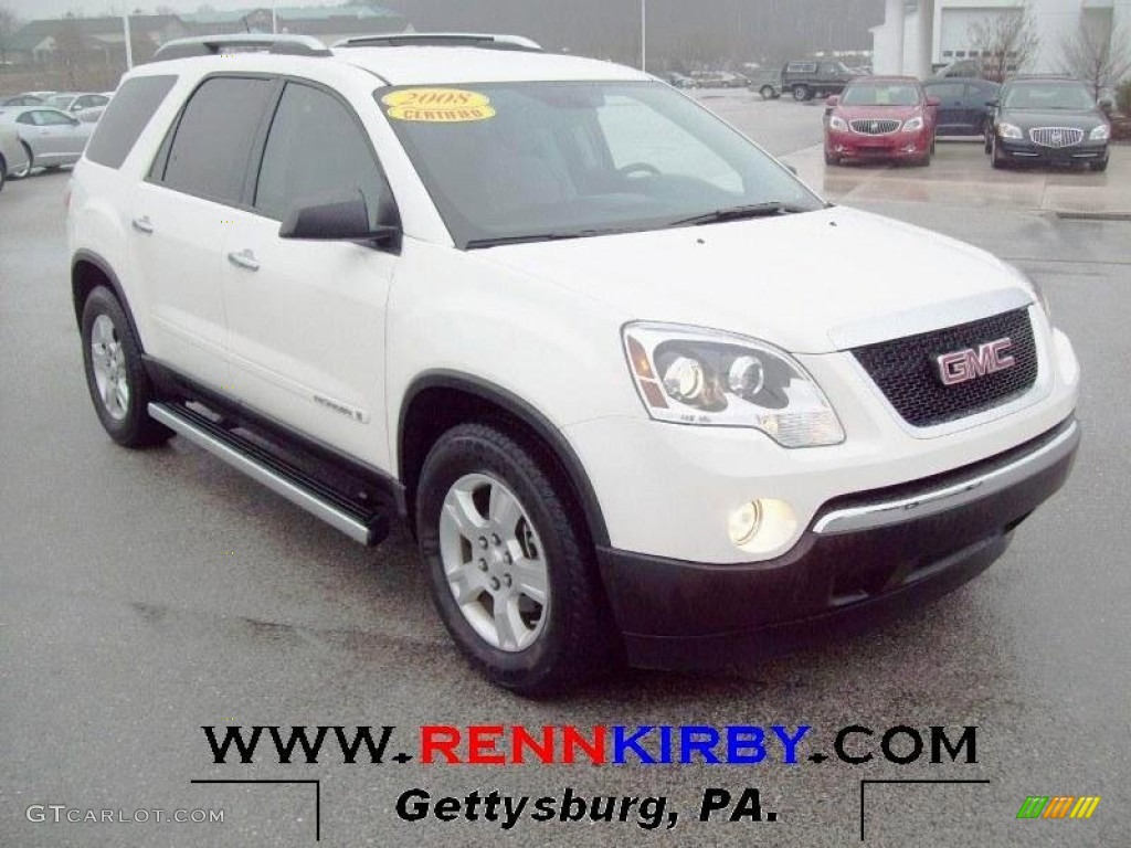 2008 Acadia SLE - Summit White / Light Titanium photo #1