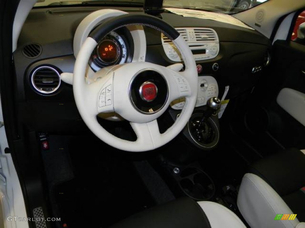 2012 Fiat 500 Gucci 500 by Gucci Nero (Black) Dashboard Photo #60190551