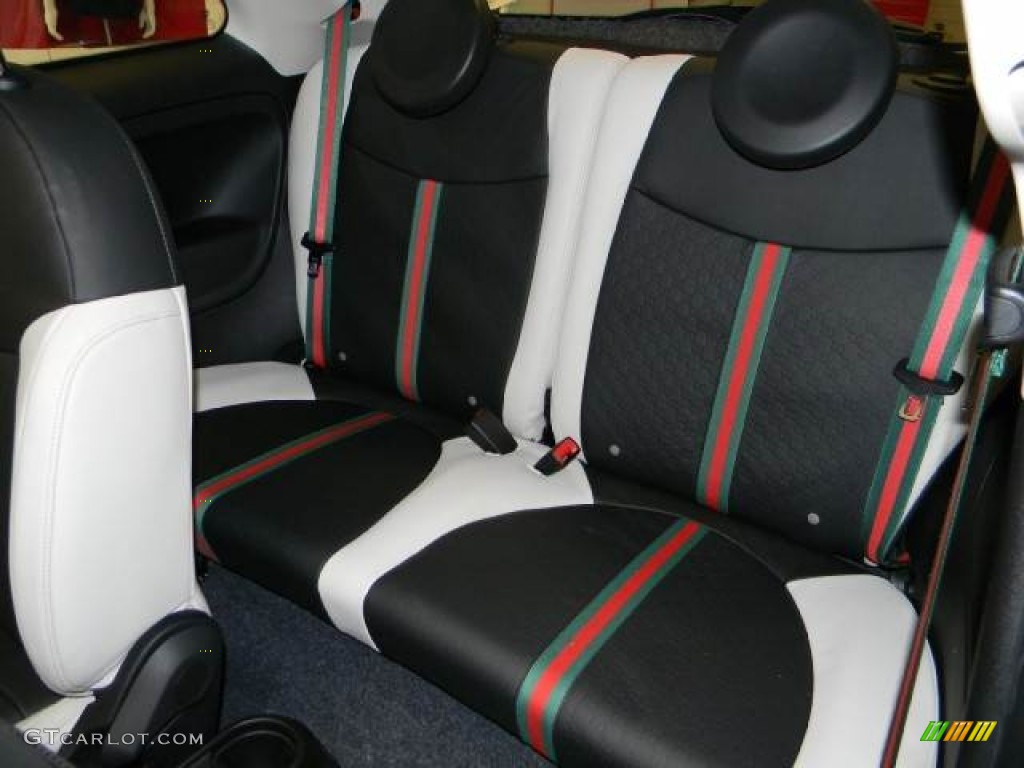 2012 Fiat 500 Gucci Rear Seat Photo #60190563