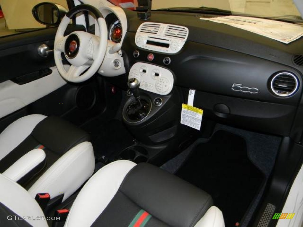 2012 Fiat 500 Gucci 500 by Gucci Nero (Black) Dashboard Photo #60190572