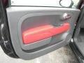 Pelle Rosso/Nera (Red/Black) Door Panel Photo for 2012 Fiat 500 #60190819