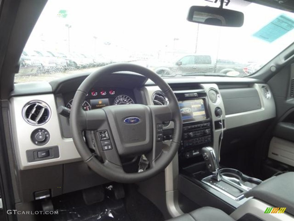 Black Interior 2012 Ford F150 FX4 SuperCrew 4x4 Photo #60191238